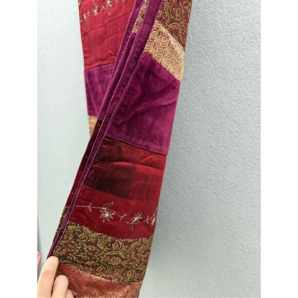 Crate & Barrel Arabesque Table Runner Moroccan Spice Reds Orange Gold 14” x 120” - Picture 6 of 7